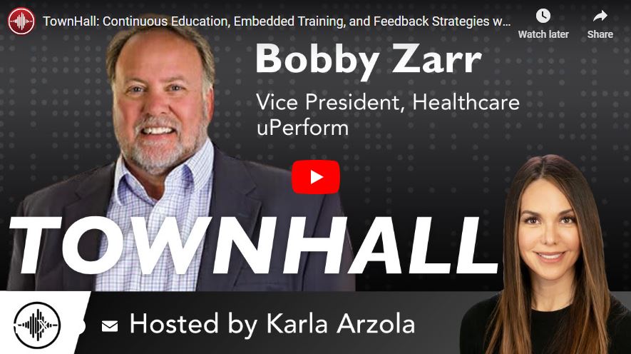 TownHall: Continuous education, embedded training, and feedback strategies